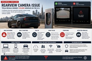 Tesla Recalls Nearly 219,000 U.S. Vehicles Over Rearview Camera Image Issue: What Drivers Should Know