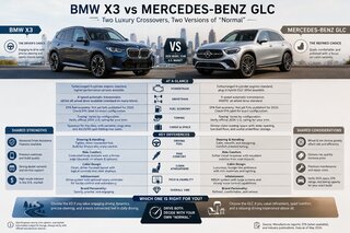 2026 BMW X3 vs 2026 Mercedes GLC: Two Luxury Crossovers, Two Very Different ‘Normal Days’