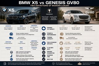 BMW X5 vs Genesis GV80: Sport‑Sedan Reflexes or Quiet-Luxury Calm?