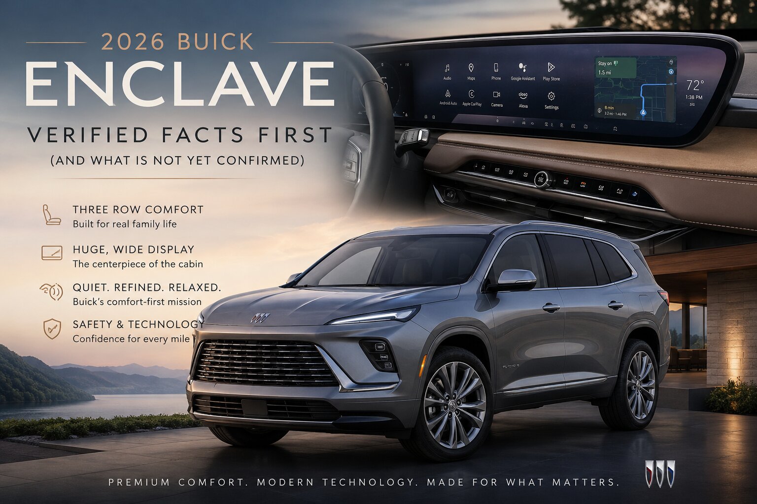 2026 Buick Enclave Review: Three Rows, One Huge Screen, and the Search for Quiet Family Luxury