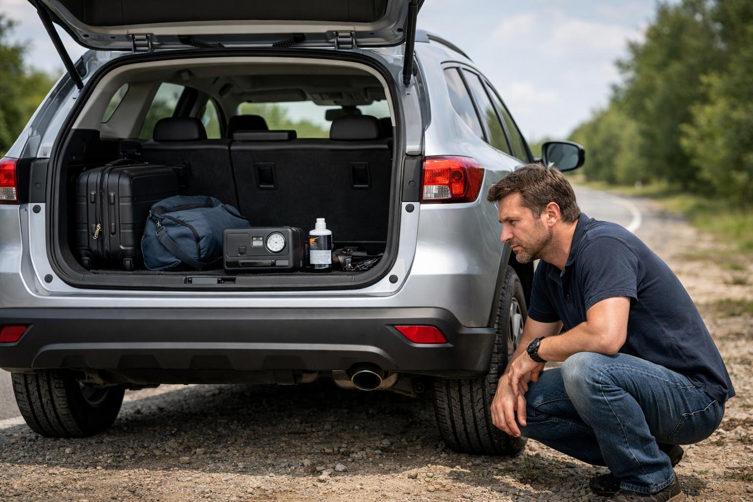 No Spare Tire? What to Know Before Trusting a Sealant Kit, Run-Flat, or Roadside Plan