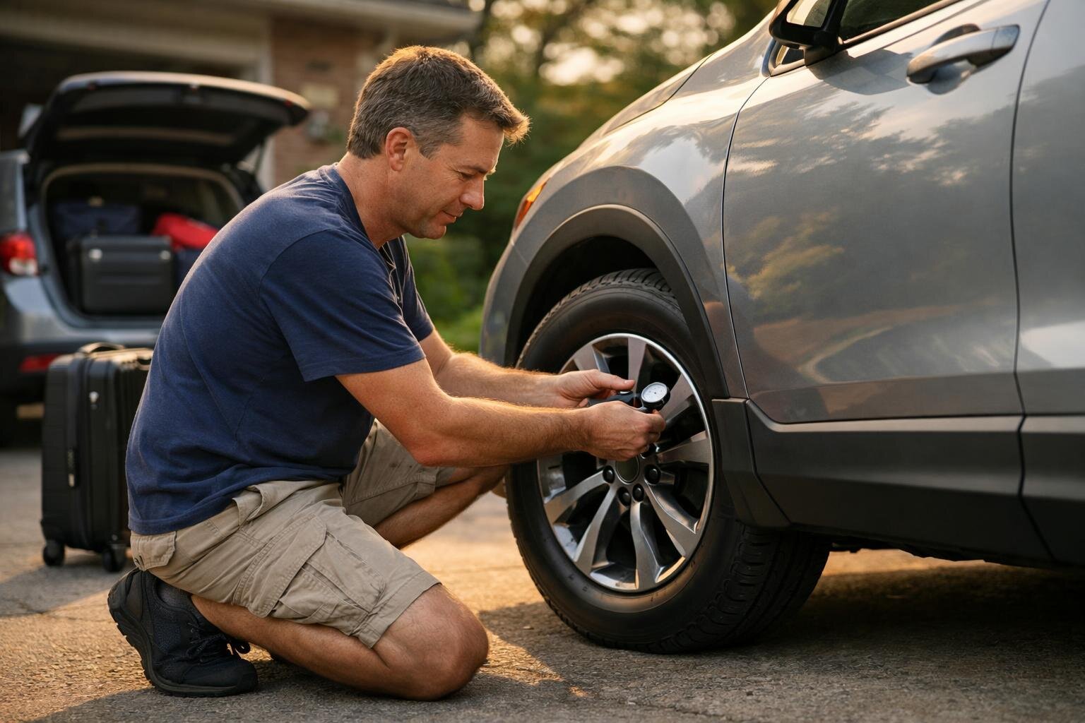 Cold Tire Pressure Before a Summer Road Trip: The 10-Minute Check That Prevents Guesswork