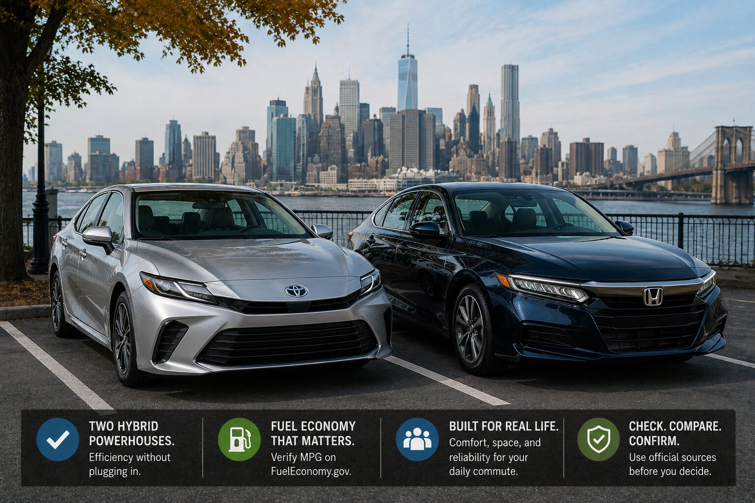 2026 Toyota Camry Hybrid vs 2026 Honda Accord Hybrid: Which Sedan Fits a Long Commute Better?