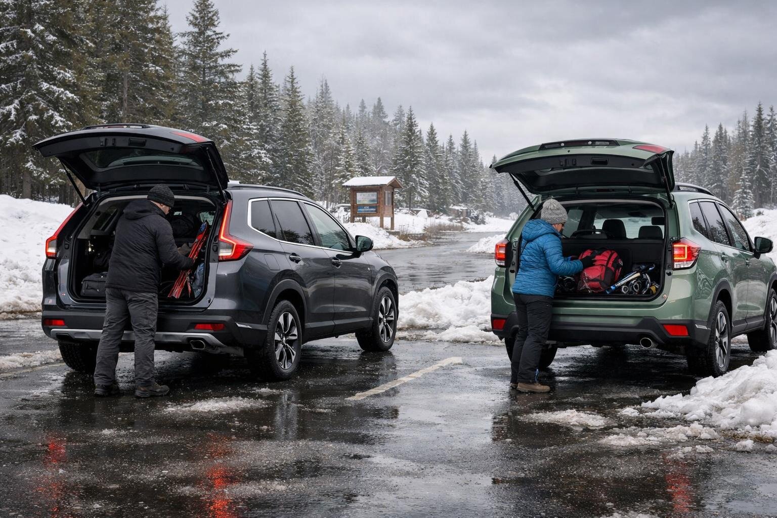 2026 Honda CR-V Hybrid vs 2026 Subaru Forester: The Bad-Weather Compact SUV Decision